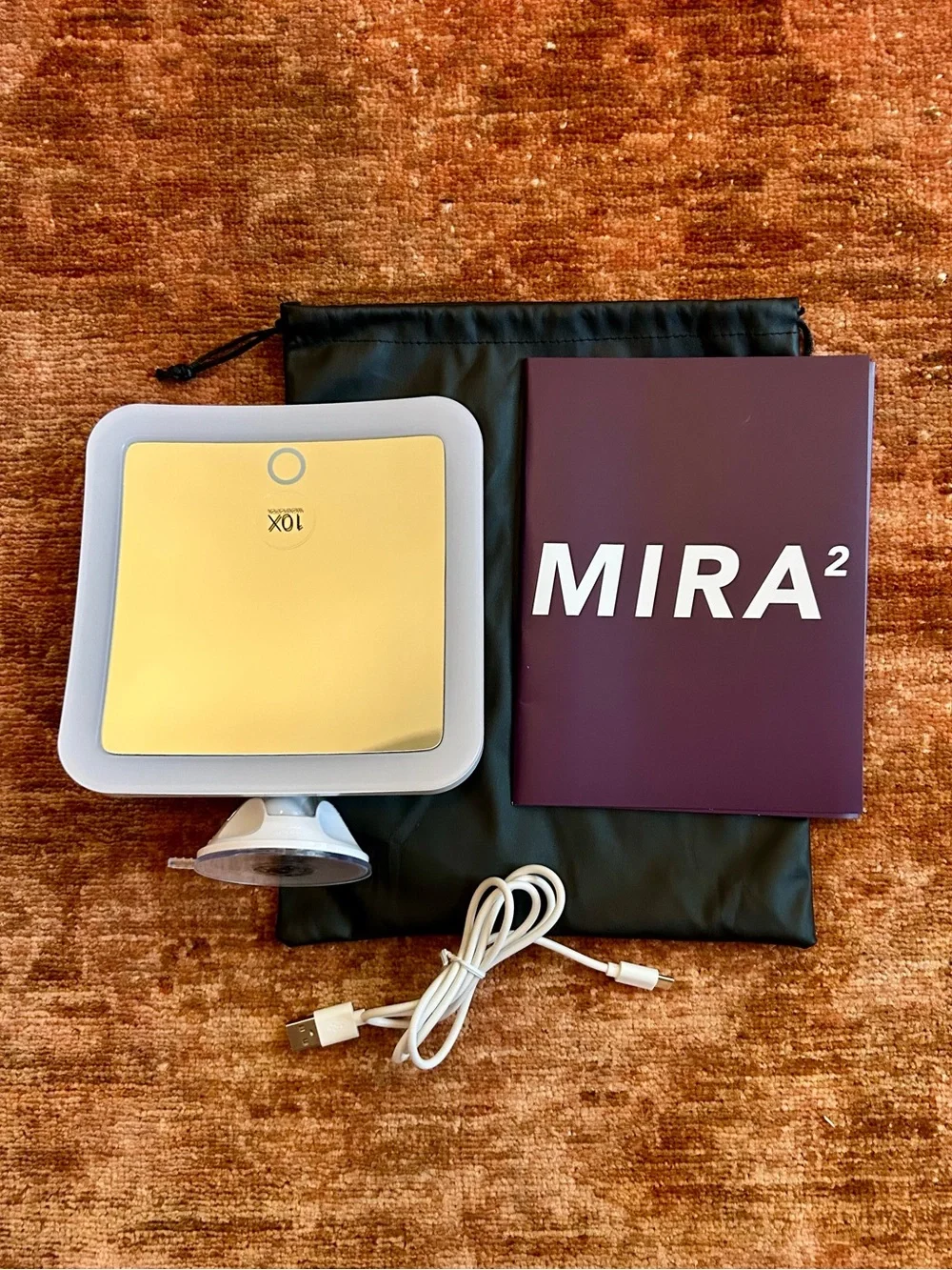 Fancii- Mira 10x Magnifying Makeup Mirror - White